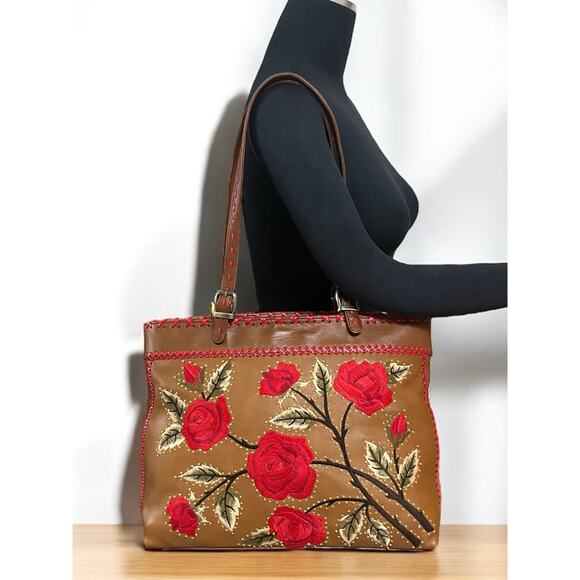 Y2K Isabella Fiore Rambling Rose Large Toby Tote & Wallet - Picture 10 of 14